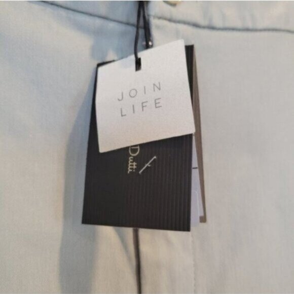 Massimo Dutti | High Rise Skinny Pants Light Silver Blue NWT - Picture 3 of 8